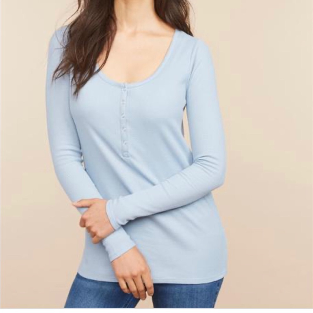 Motherhood Maternity Blue Nursing Top Size S